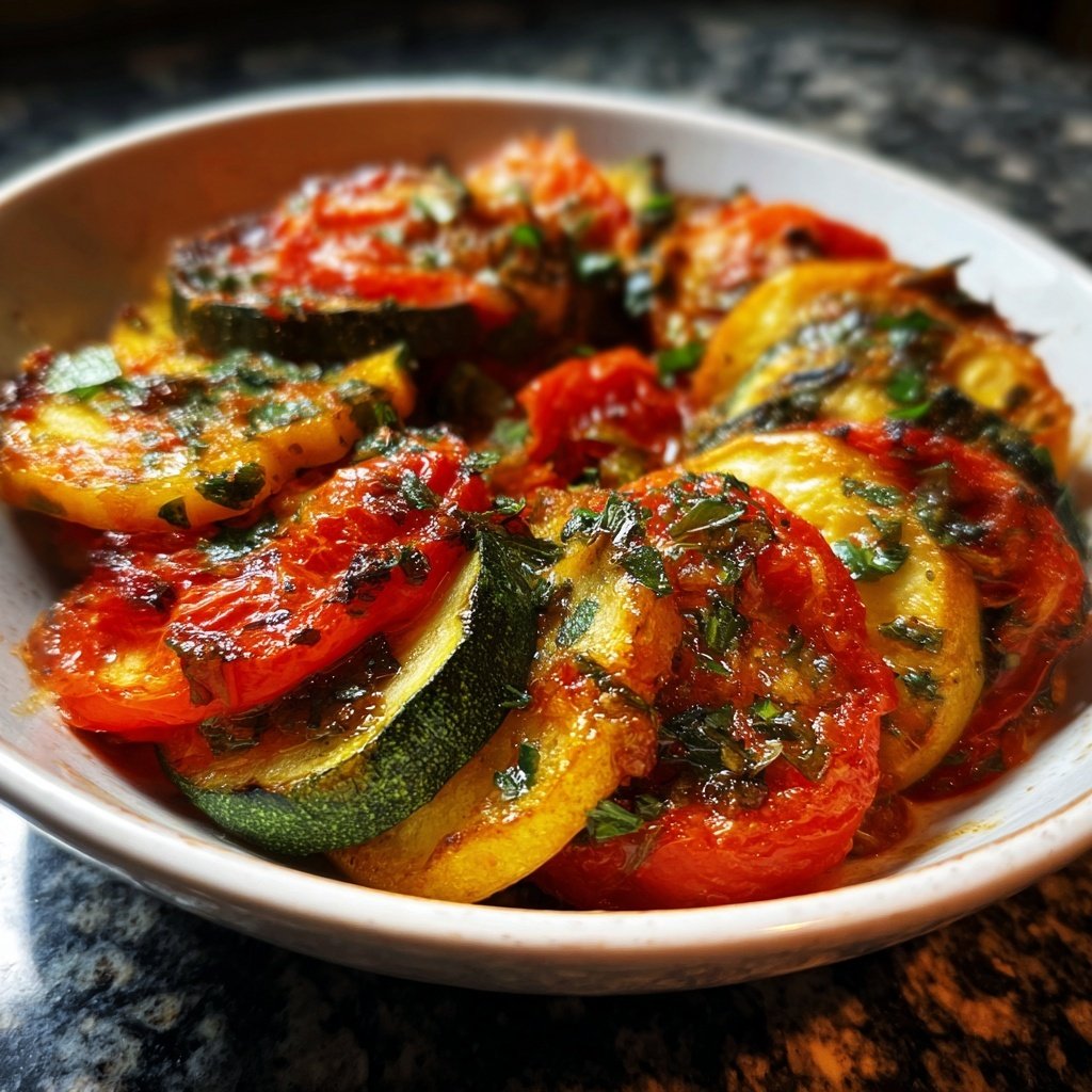 Gebackenes Ratatouille