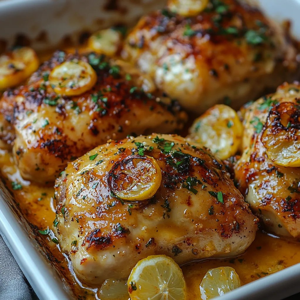Gebackenes Zitronen-Butter-Hähnchen: Ein Unglaubliches Ultimatives Rezept für 4 Personen