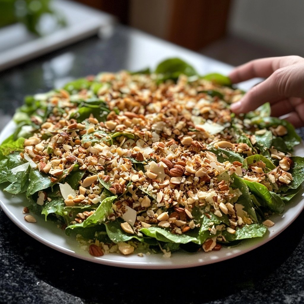 Feldsalat mit Nüssen