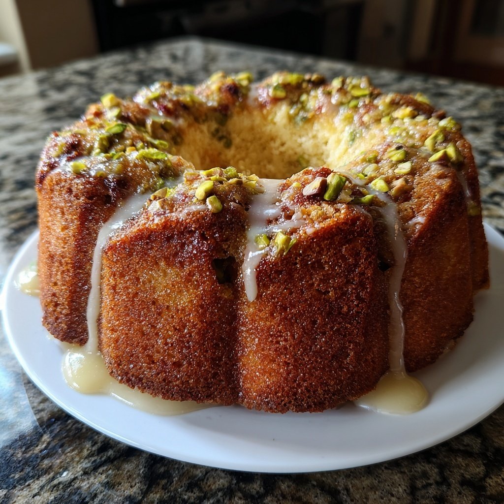 Pistazie Kuchen Kardamom Gewürz