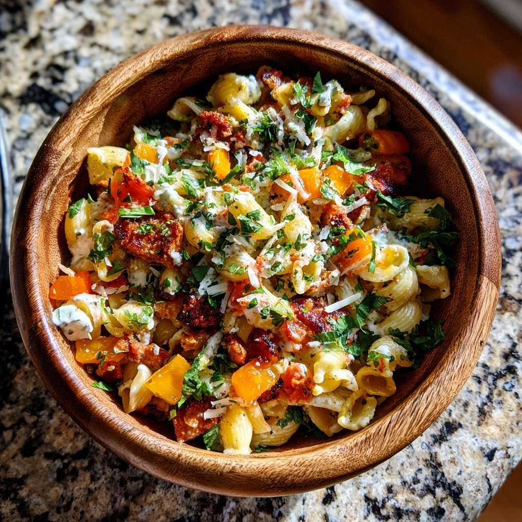 Würziger Taco-Pasta-Salat für das Barbecue