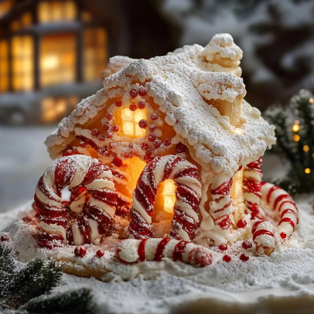 Festliche Zuckerstangen Kekse