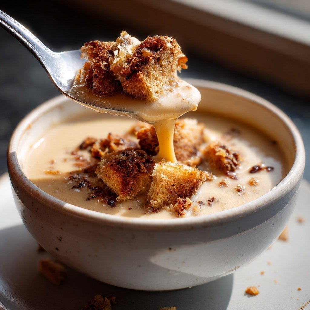 Cremige Maronensuppe mit knusprigen Croûtons​