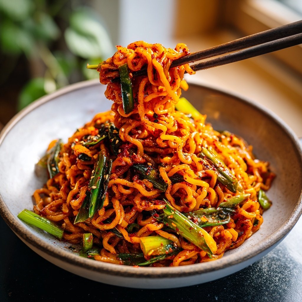 Gochujang Nudeln würzig süß