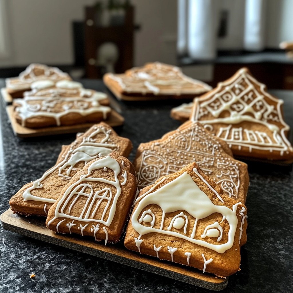 Rezept und Vorlage für Lebkuchenhaus