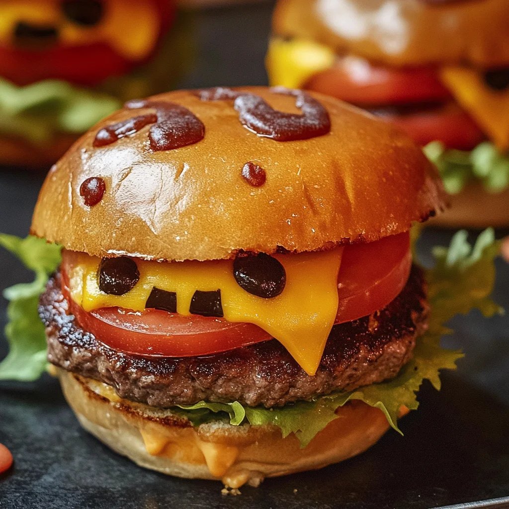 Würziger Halloween-Burger: Ein Unglaubliches Ultimatives Rezept für 6 Portionen