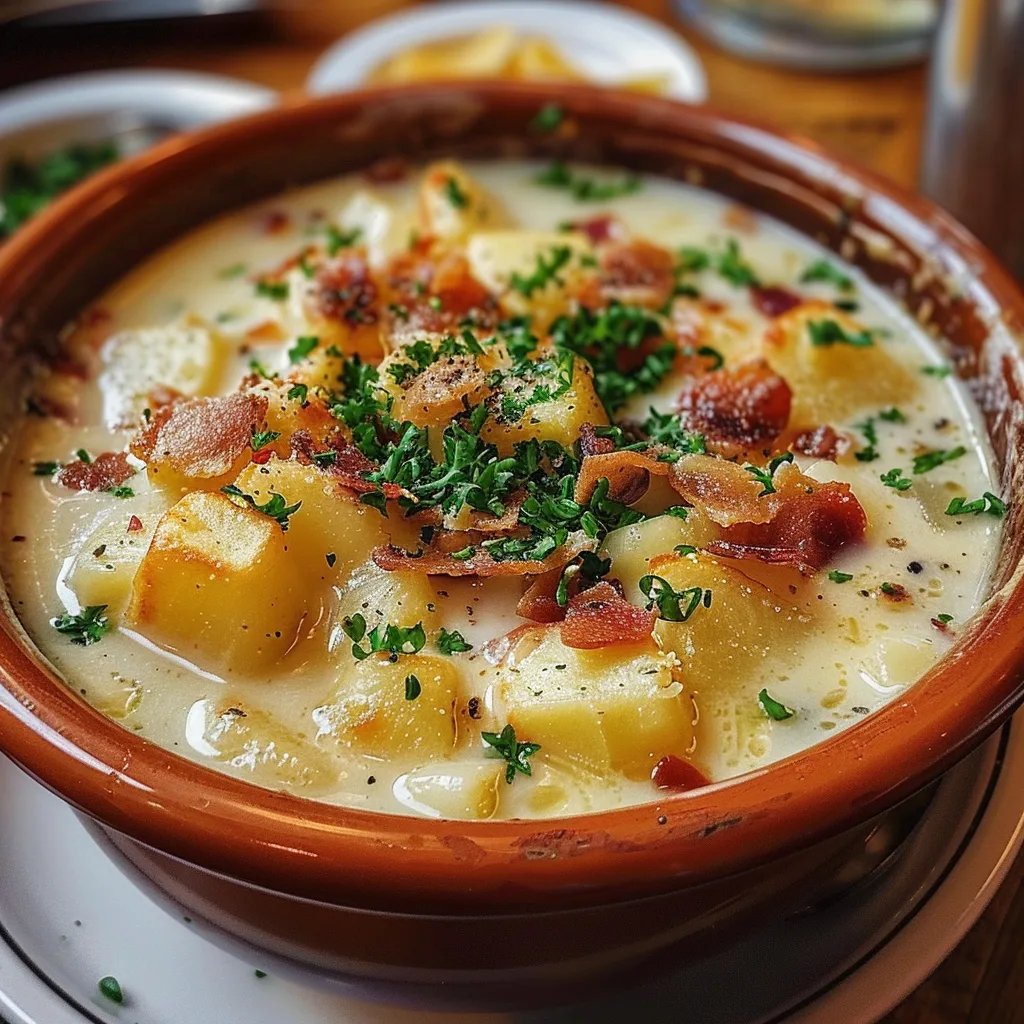 Cremige: Kartoffel-Käse-Suppe