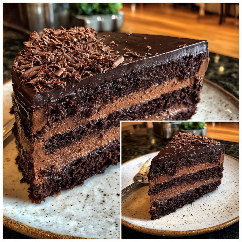 Edle Schokoladen Trüffel Torte