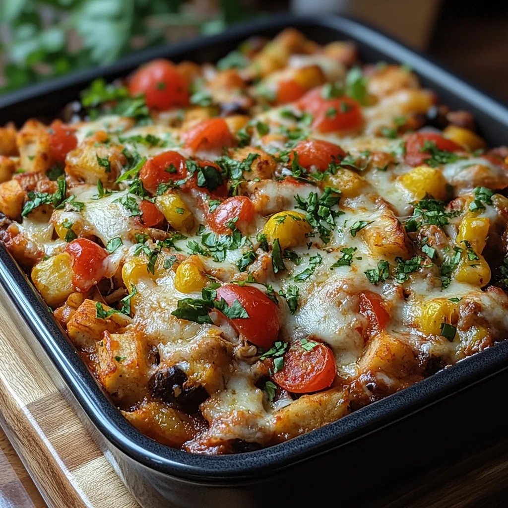 Südwestlicher Auflauf mit Putenhackfleisch: Ein Unglaubliches Ultimatives Rezept für 4 Personen