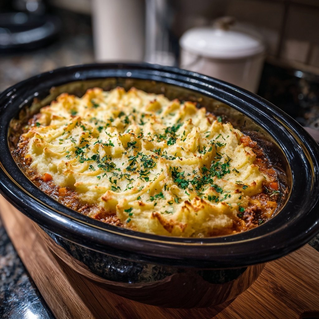 Herzhafter Shepherd's Pie im Slow Cooker