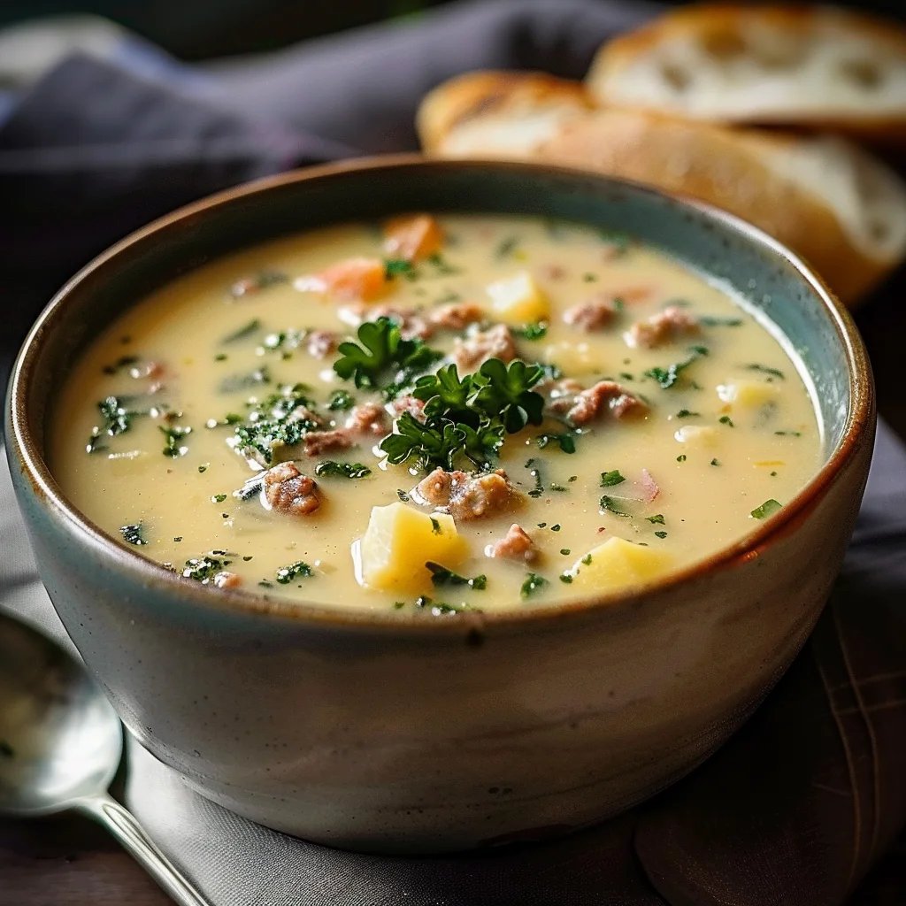 Zuppa Toscana - Cremige Wurst-Kartoffel-Suppe in 40 Min!