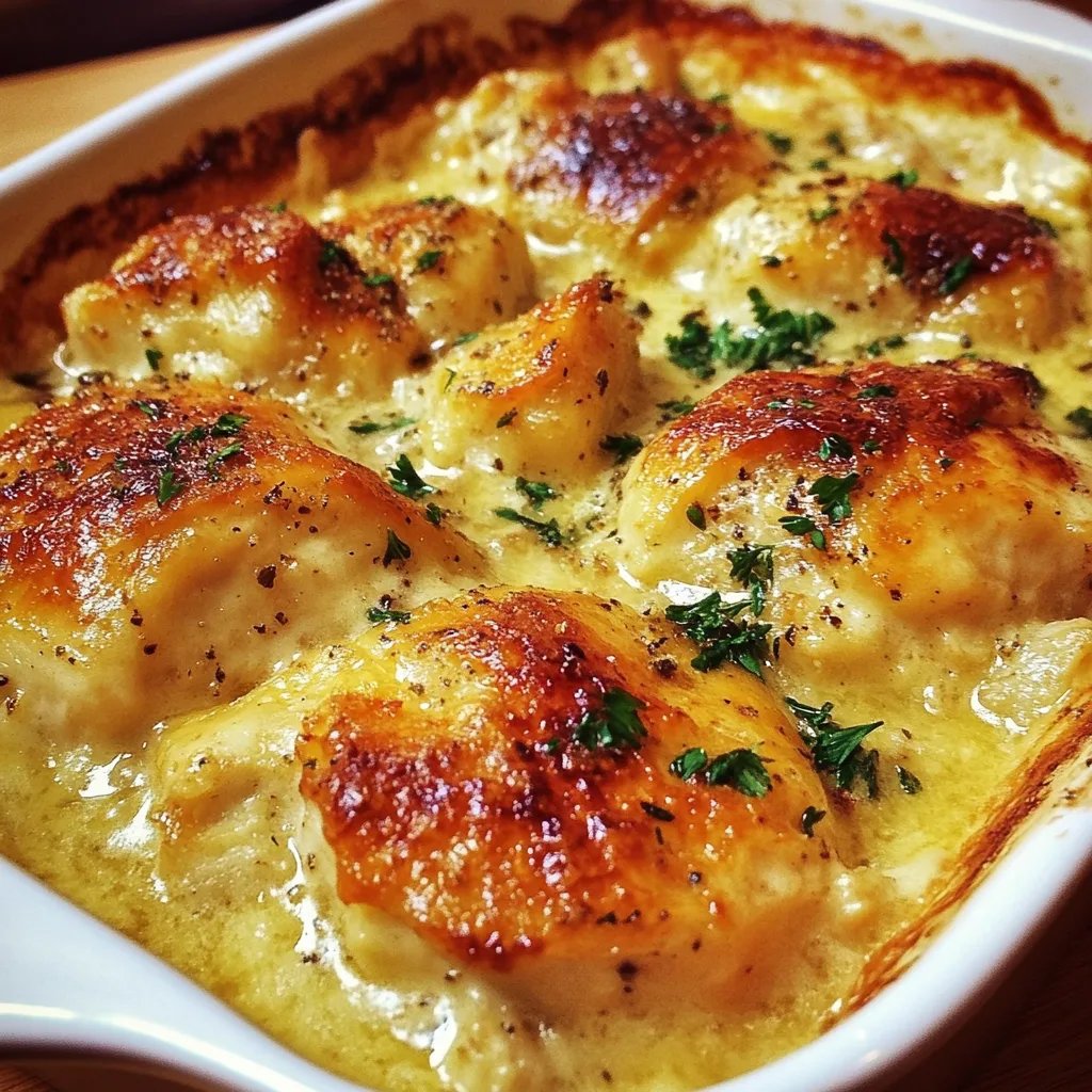 Cremiger Hähnchenauflauf