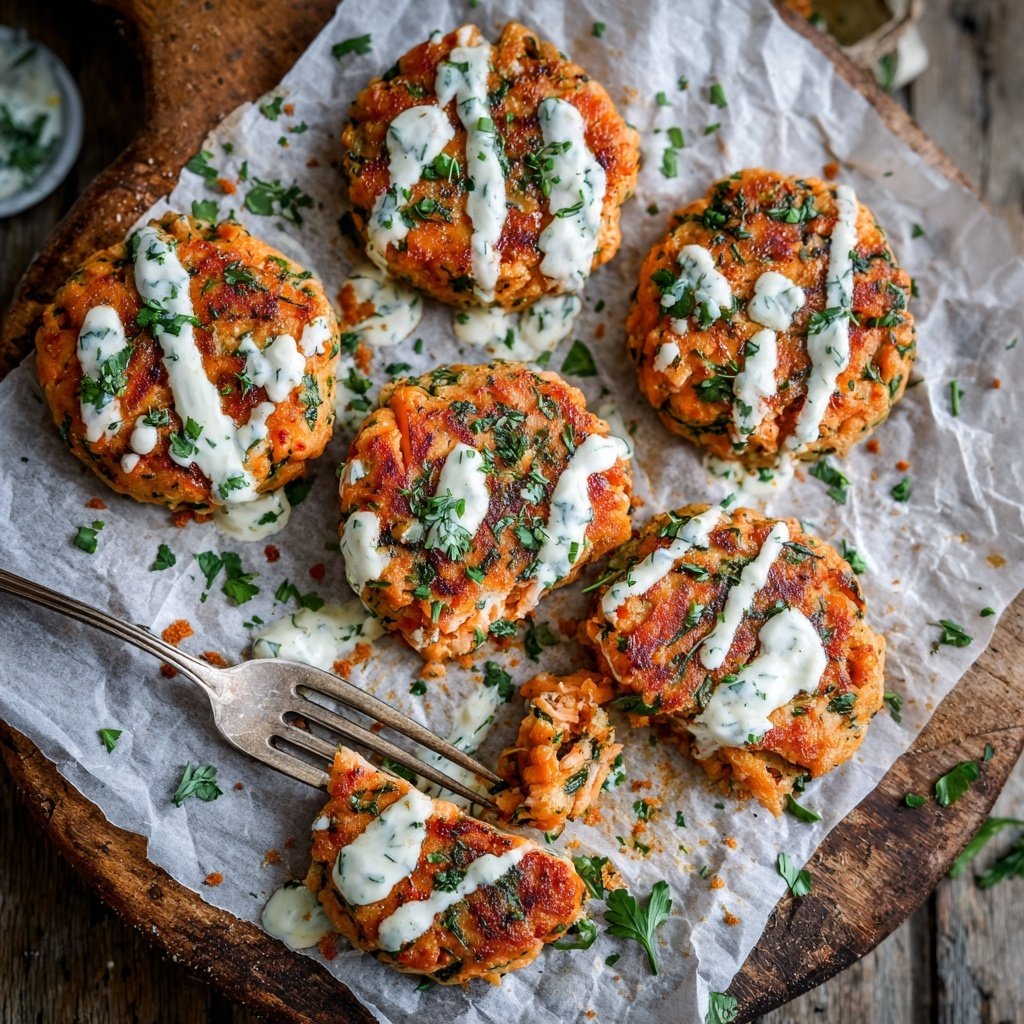 Herzhafte Lachsbratlinge mit Dill