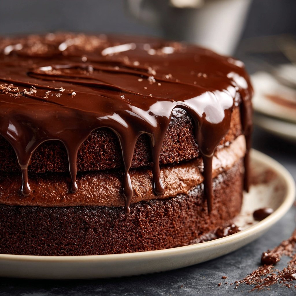 Steinbock Dunkle Schoko Torte