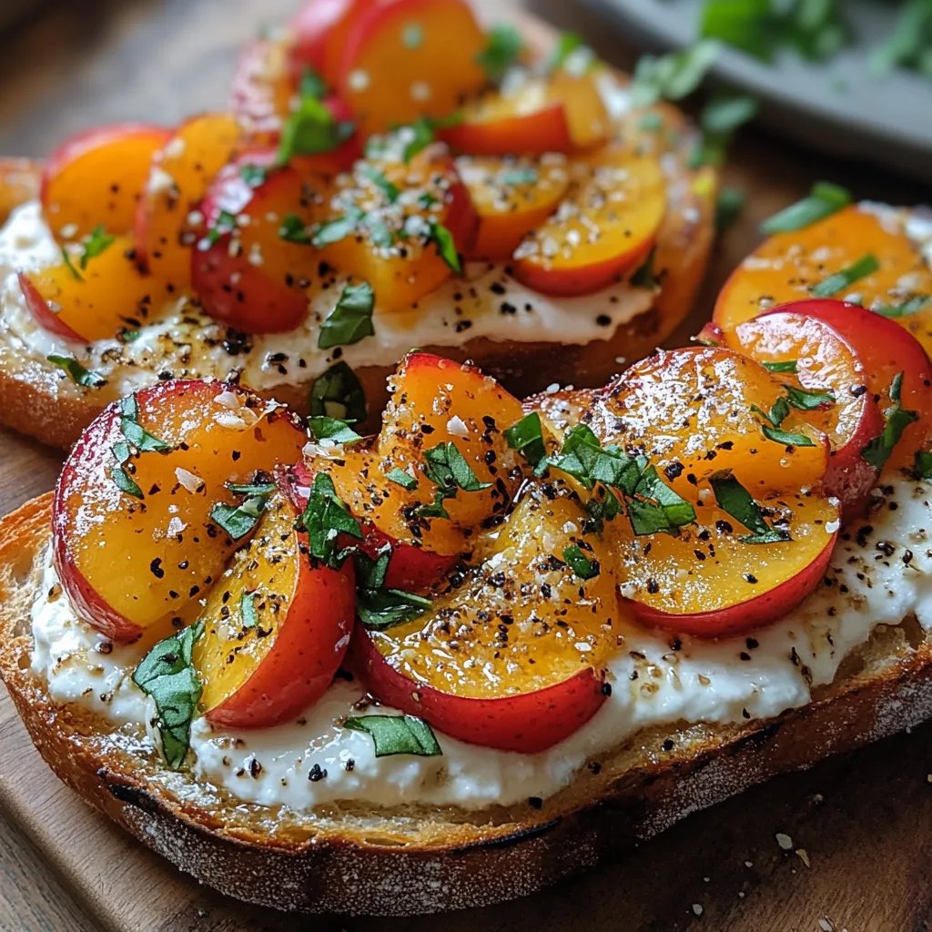 Beste Pfirsich-Bruschetta mit geschlagener Ricotta: Ein Unglaublich Ultimatives Rezept