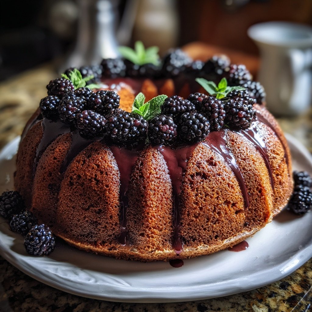 Brombeere Salbei Schokoladenkuchen