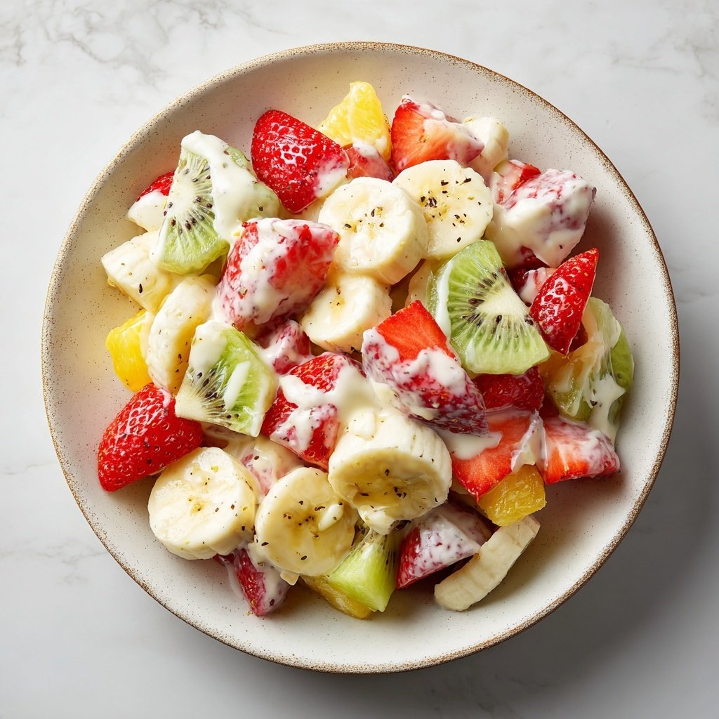 Gemischter Obstsalat mit Vanille