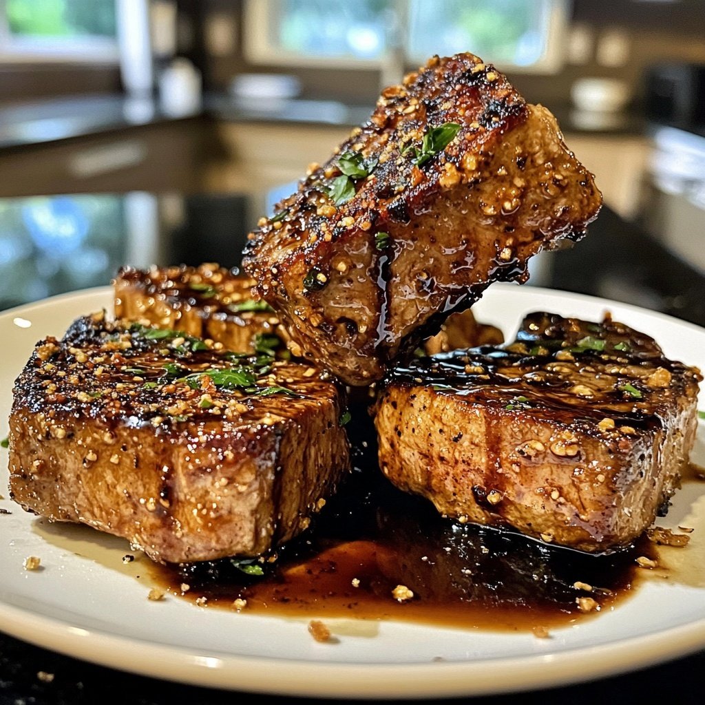 Rotkohl-Steaks mit Kartoffeln