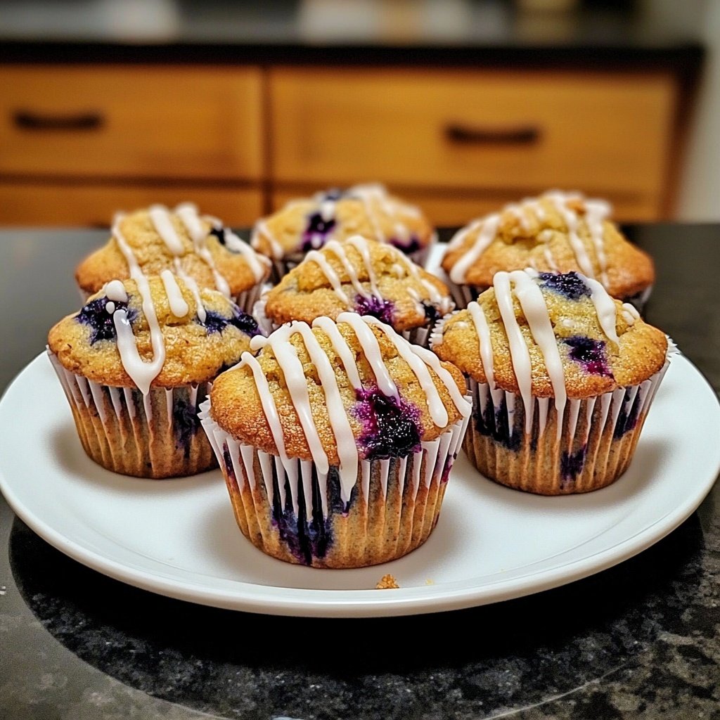 Meyer Zitronen Blaubeer Muffins