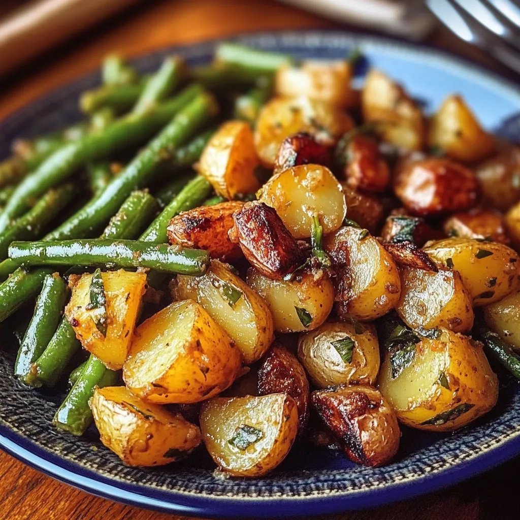 Kartoffeln und Grüne Bohnen