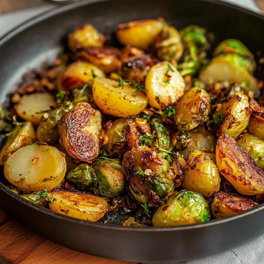 Rosenkohl-Kartoffel-Pfanne