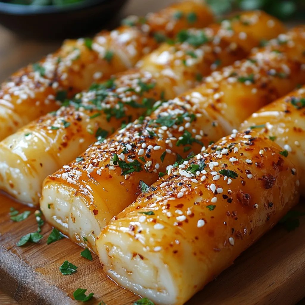 Ofengebackene Feta-Röllchen mit Chili-Honig: Ein Unglaubliches Ultimatives Rezept für 4 Personen