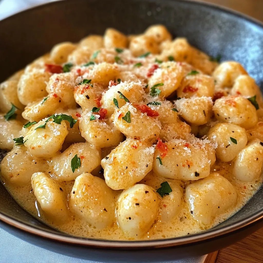 Cremige Gnocchi-Pfanne mit Hähnchen