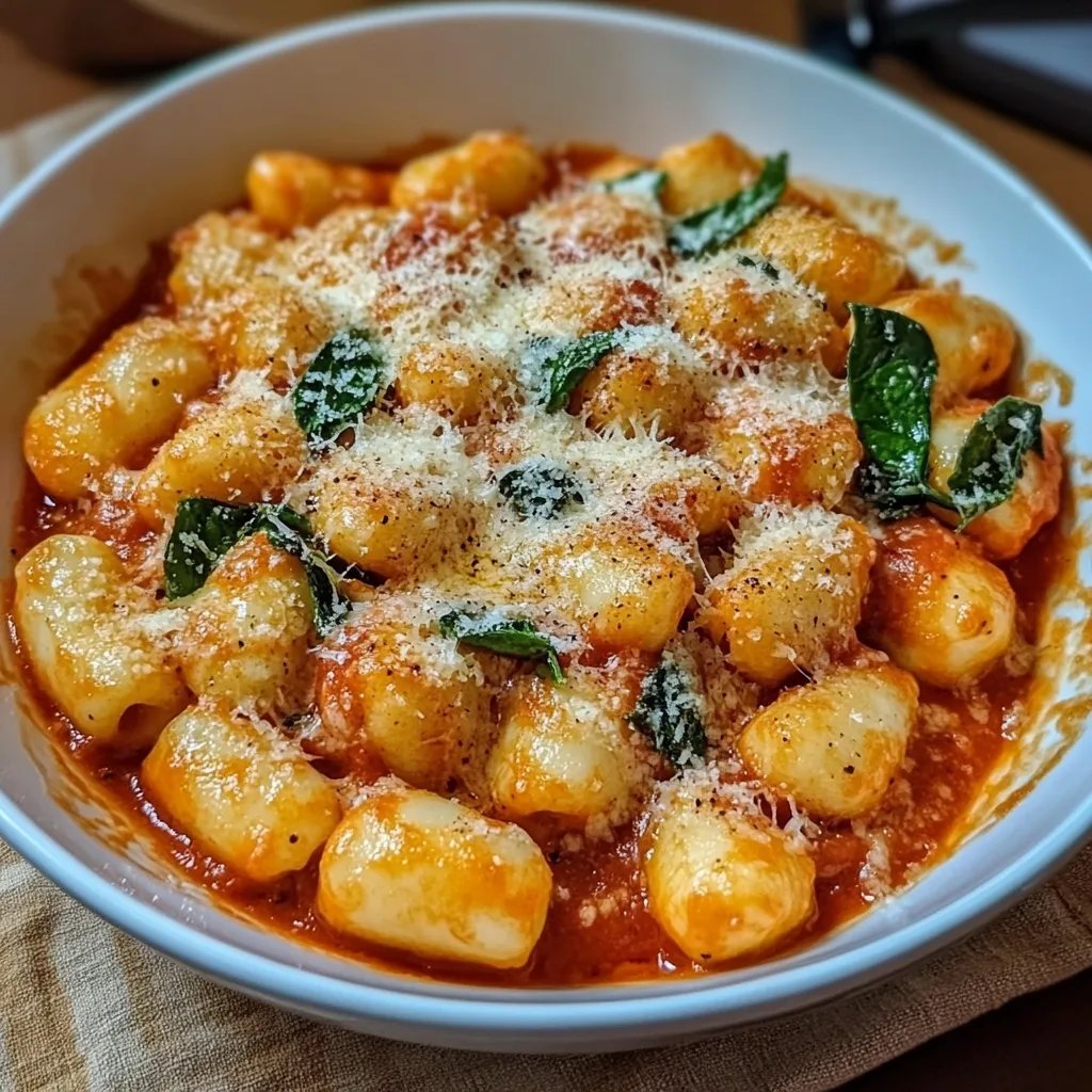 Gnocchi-Pfanne mit Tomate & Spinat