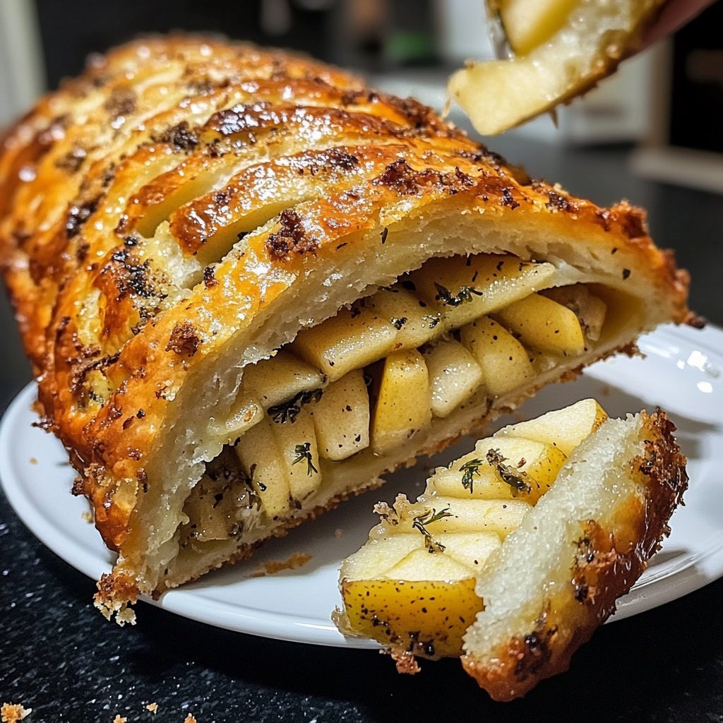 Gefüllte Weihnachtsgans mit Apfel und Beifuß