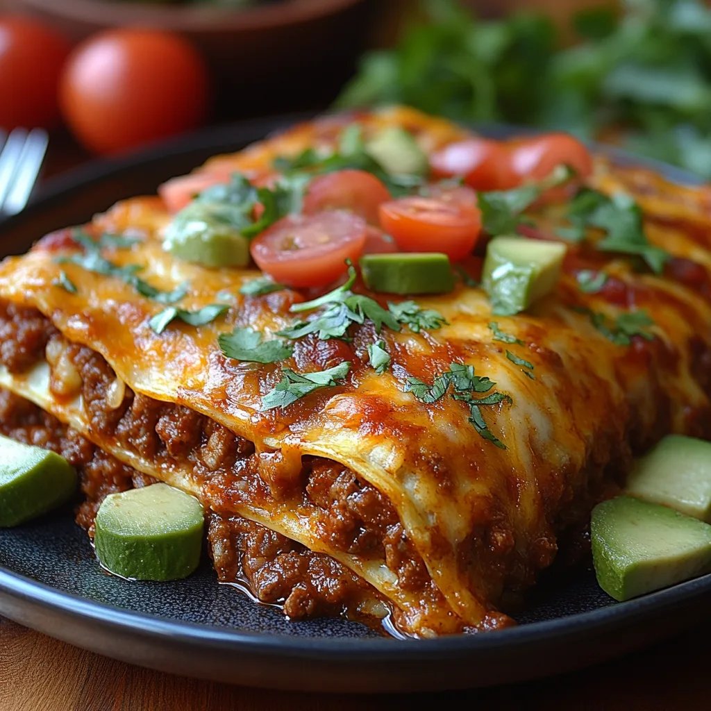 Einfache Käse-Rinderhack-Enchiladas: Ein Unglaubliches Ultimatives Rezept mit 5 Zutaten