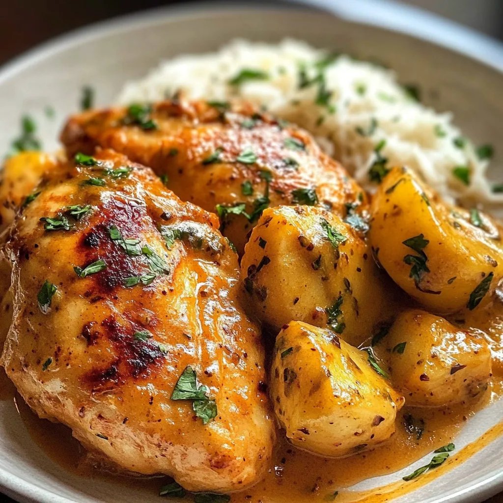 Cremiges Honig-Senf-Hähnchen