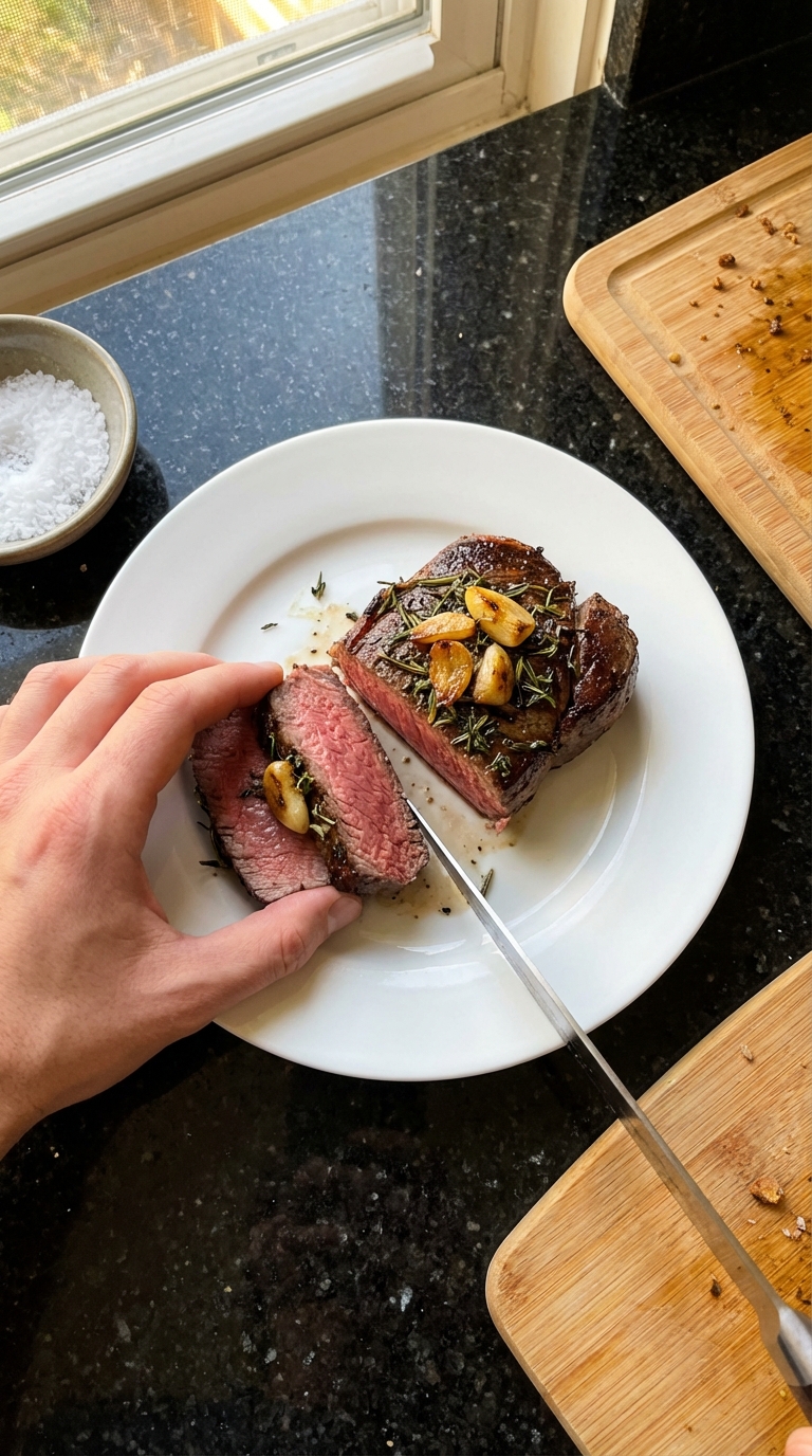Filet Mignon mit Geröstetem Knoblauch​