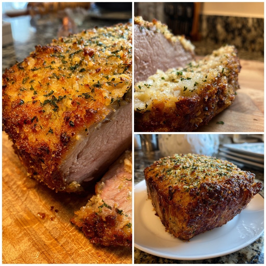 Prime Rib mit Knoblauch Kräuter Kruste