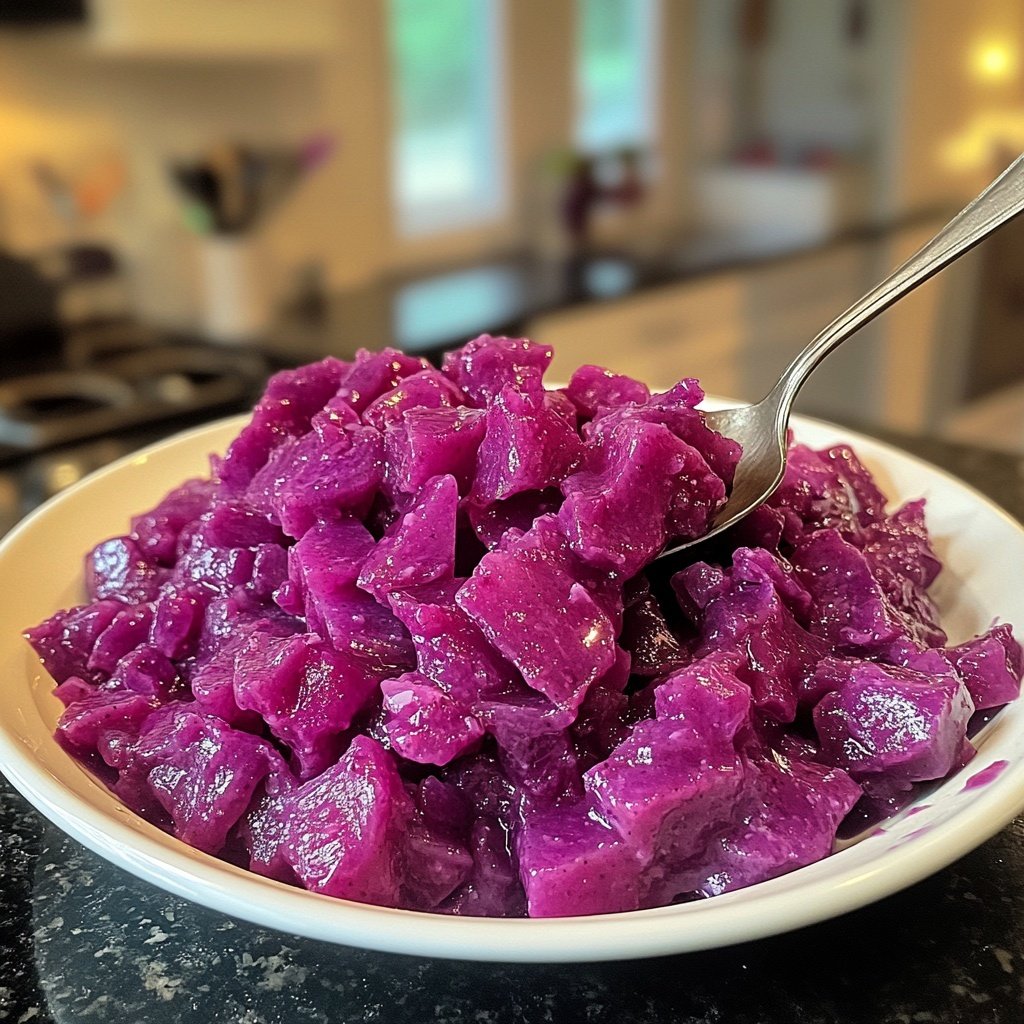 Rotkohl (deutsches Rezept für geschmorten Rotkohl)