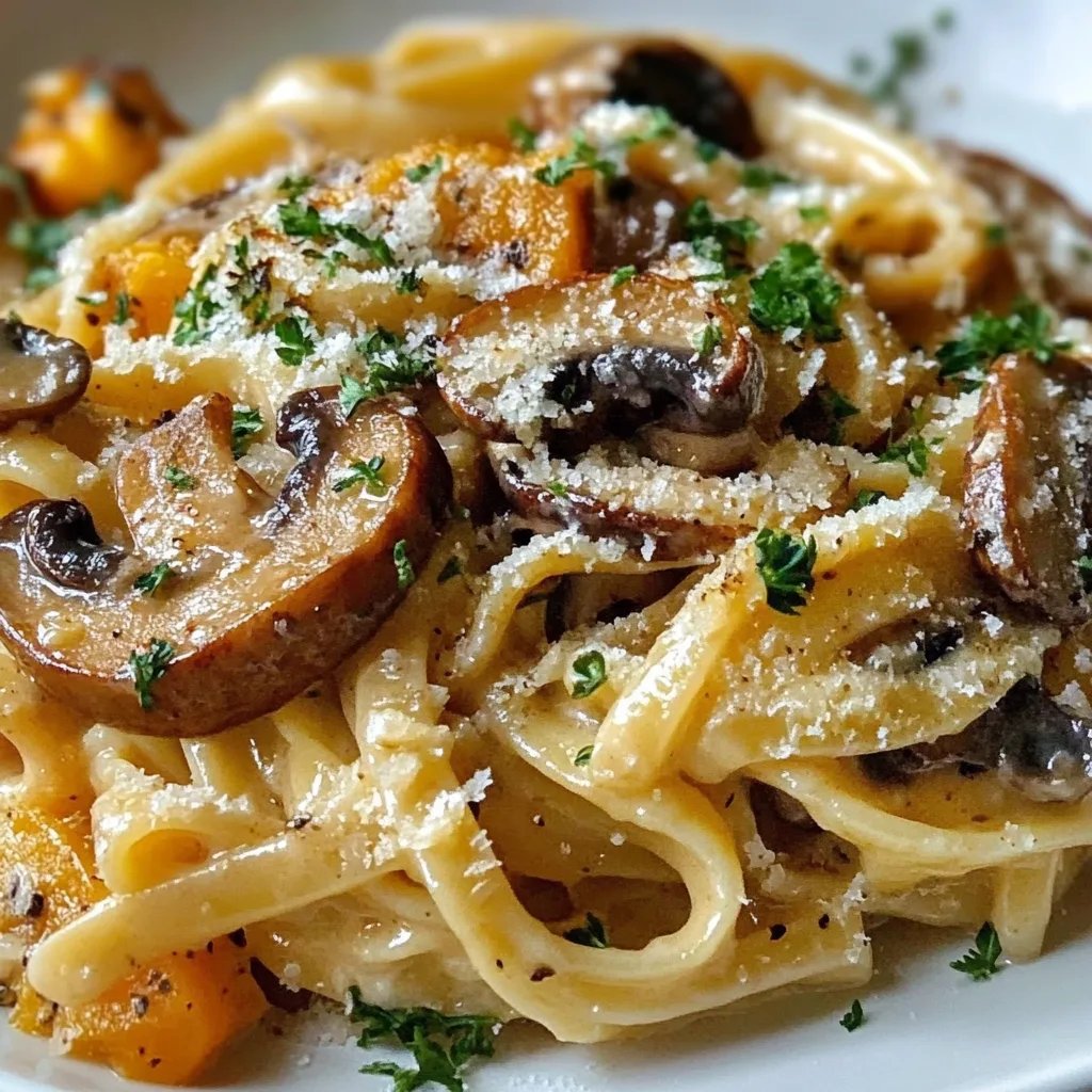 Cremige Kürbis-Pilz-Pasta: Ein Unglaubliches Ultimatives Rezept für 6 Personen