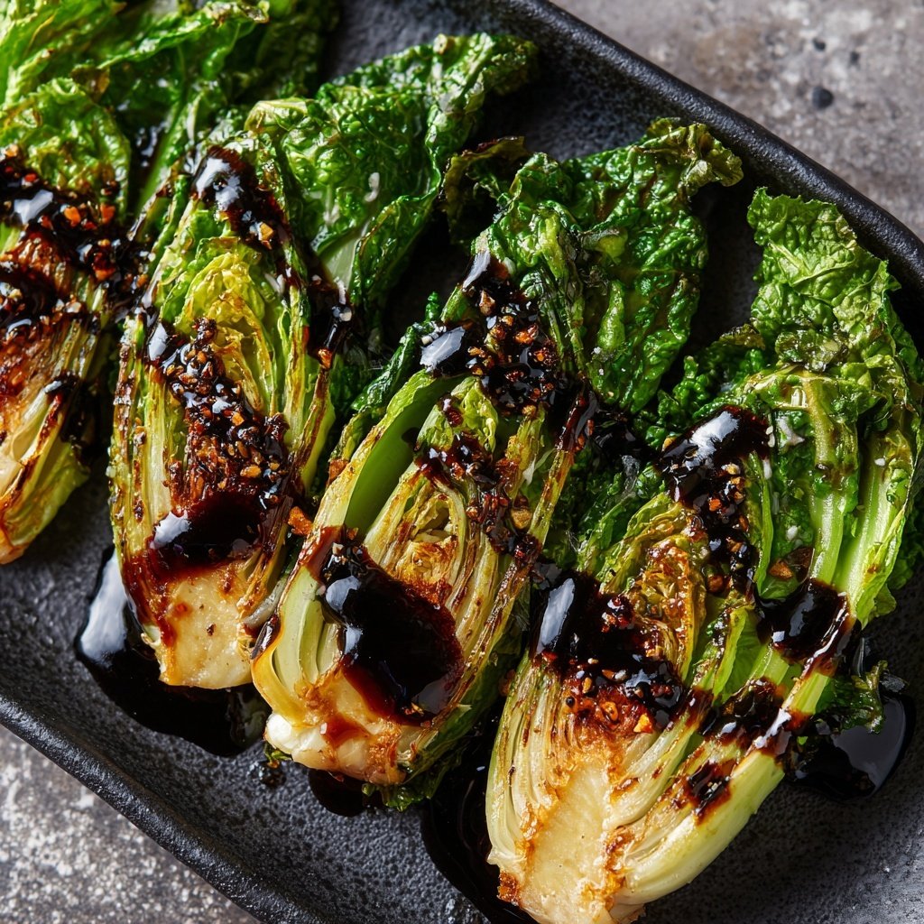 Veganer Ofenrosenkohl mit Balsamico-Honig-Alternative​