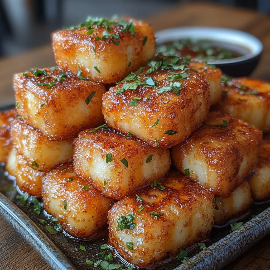 Doppelt panierte frittierte Käsewürfel: Ein Unglaubliches Ultimatives Rezept für 6 Personen